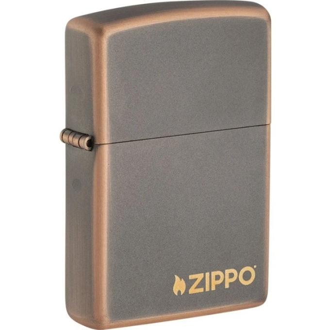 Zippo zapalovač 27005 Rustic Bronze Zippo Logo