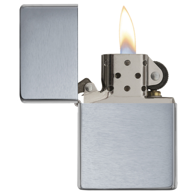 Zippo zapalovač 21116 Brushed Chrome Vintage