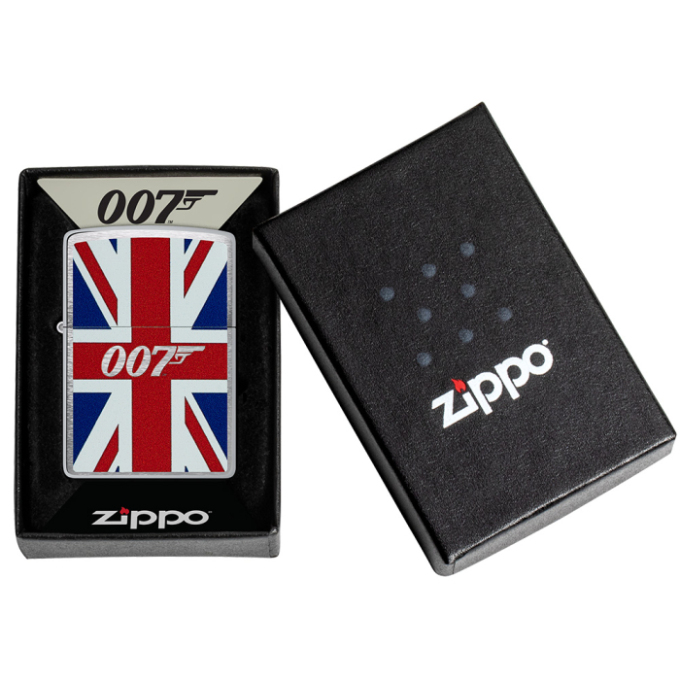 Zippo zapalovač 21978 James Bond Union Jack Design