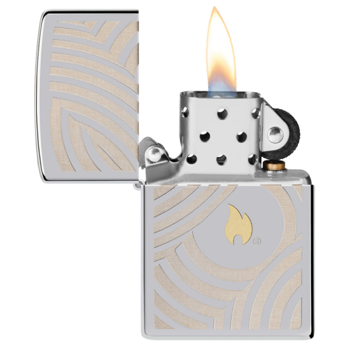 Zippo zapalovač 22112 Flame and Circles Design