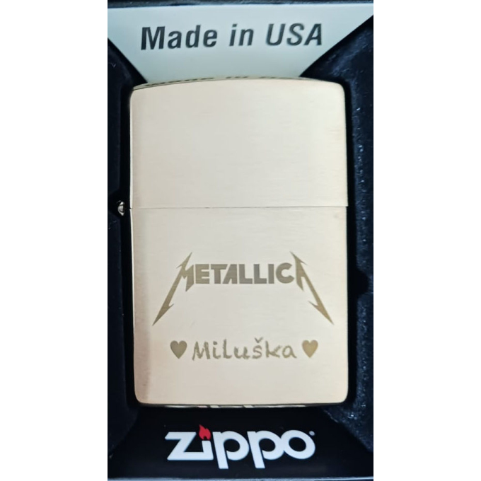 Zippo zapalovač 23013 Brushed Brass