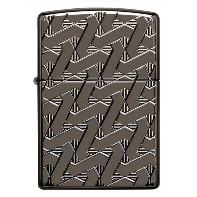 Zippo zapalovač 25704 Armor® Geometric Weave Design