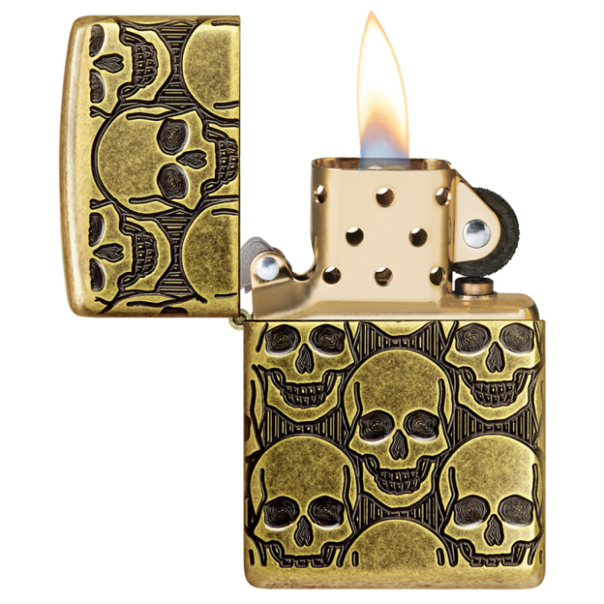 Zippo zapalovač 29061 Armor Cackling Cranium Design