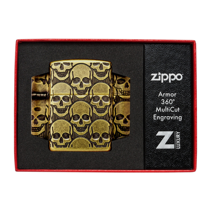 Zippo zapalovač 29061 Armor Cackling Cranium Design