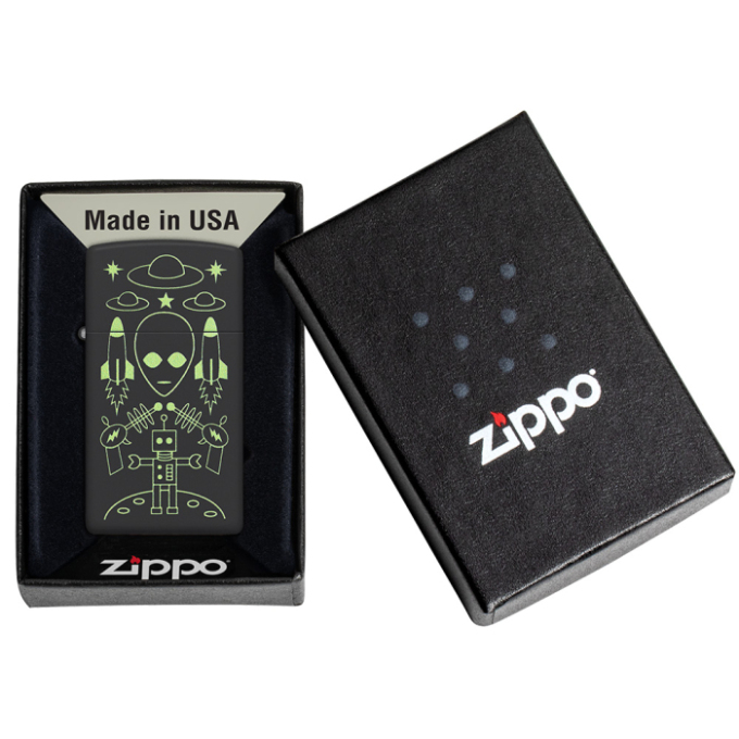 Zippo zapalovač 66071 Slim Alien Invasion Design