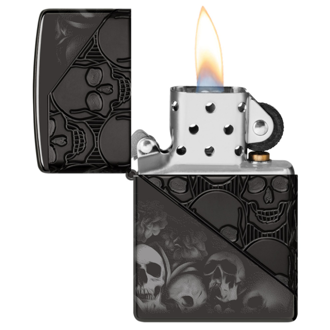 Zippo zapalovač 66098 Skull Collage Design