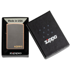 Zippo zapalovač 27005 Rustic Bronze Zippo Logo