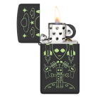 Zippo zapalovač 66071 Slim Alien Invasion Design
