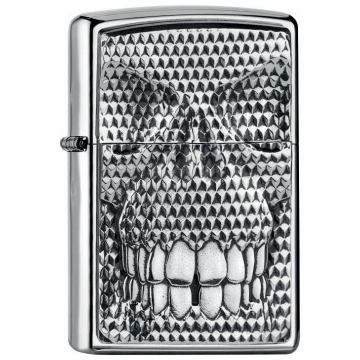 Zippo zapalovač 22035 Carbon Skull
