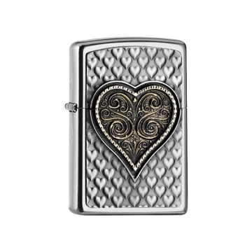 Zippo zapalovač 25542 Heart Emblem 3D