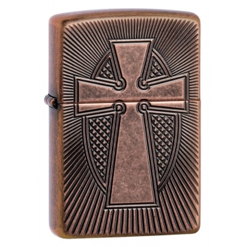 Zippo zapalovač 27163 Deep Carve Cross Design