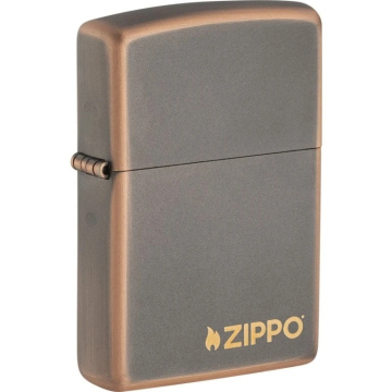 Zippo zapalovač 27005 Rustic Bronze Zippo Logo