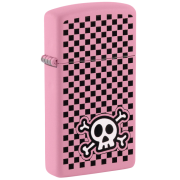 Zippo zapalovač 26164 Checkered Skull Design