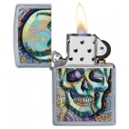 Zippo zapalovač 25565 Geometric Skull