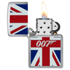 Zippo zapalovač 21978 James Bond Union Jack Design