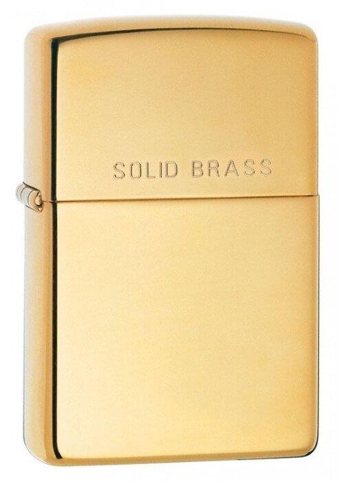 Zippo zapalovač 24001 Solid Brass