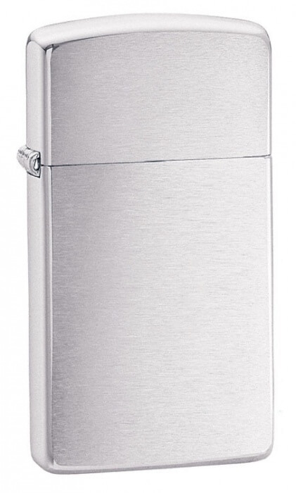 Zippo zapalovač 21112 Brushed Chrome Slim