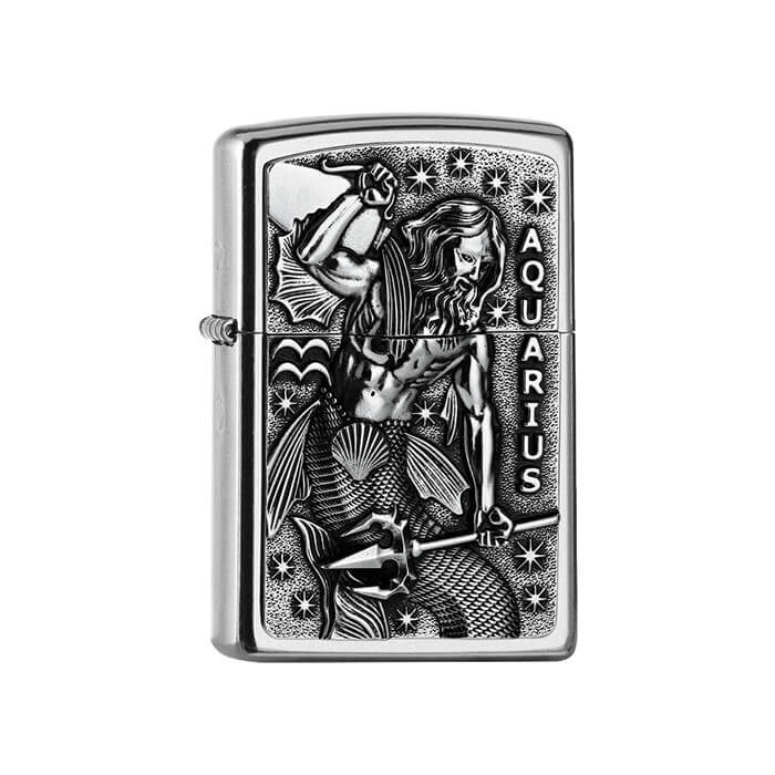 Zippo zapalovač 25556 Aquarius Zodiac Emblem