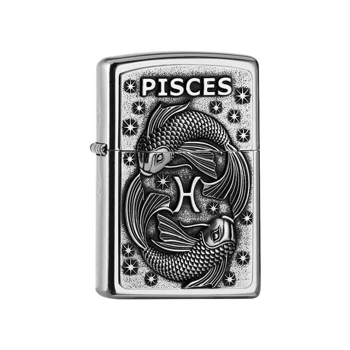 Zippo zapalovač 25548 Pisces Zodiac Emblem