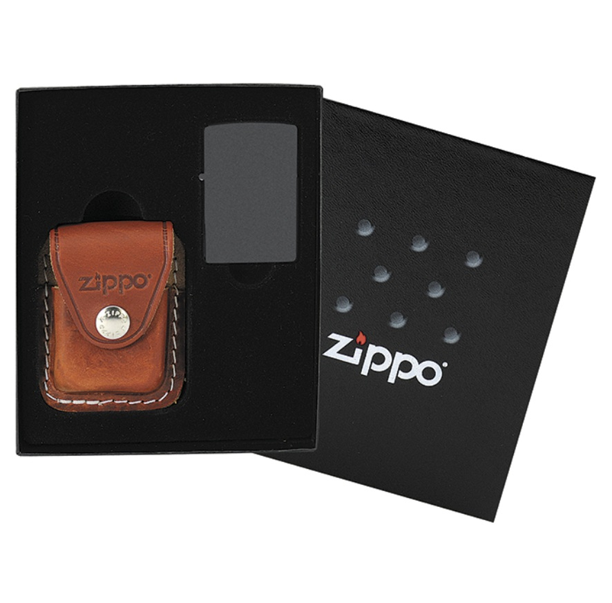 Zippo dárková kazeta 44065 s hnědým pouzdrem