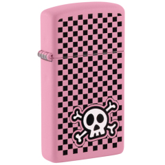 Zippo zapalovač 26164 Checkered Skull Design